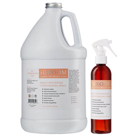 Keep Your Pet's Coat Shiny and Smooth with Igroom Magic Detangler Conditioning Spray